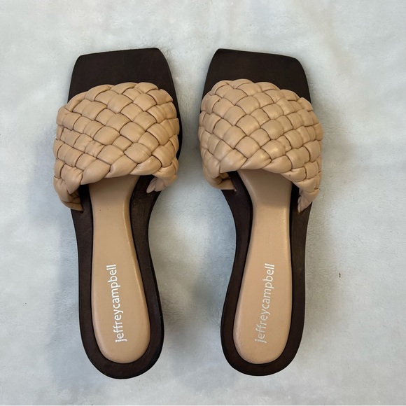 Jeffrey Campbell Shoes - Jeffrey Campbell Costelo woven glove leather mule. Size 6. Excellent condition.
